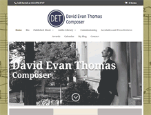 Tablet Screenshot of davidevanthomas.com